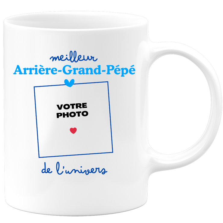 Mug Meilleur Arrière-grand-pépé de l'univers - Mug personnalisé avec photo famille
