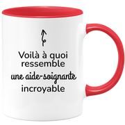 quotedazur - Mug Voilà À Quoi Ressemble Une Aide-Soignante Incroyable - Cadeau Pour Aide-Soignante - Cadeau Personnalisé Pour Femme - Cadeau Original Anniversaire Ou Noël