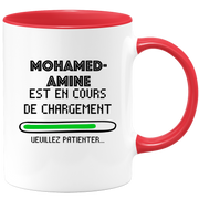 quotedazur - Mug Mohamed-Amine Est En Cours De Chargement Veuillez Patienter - Cadeau Mohamed-Amine Prénom Homme Personnalisé - Cadeau Annniversaire Noël Adolescent Collègue