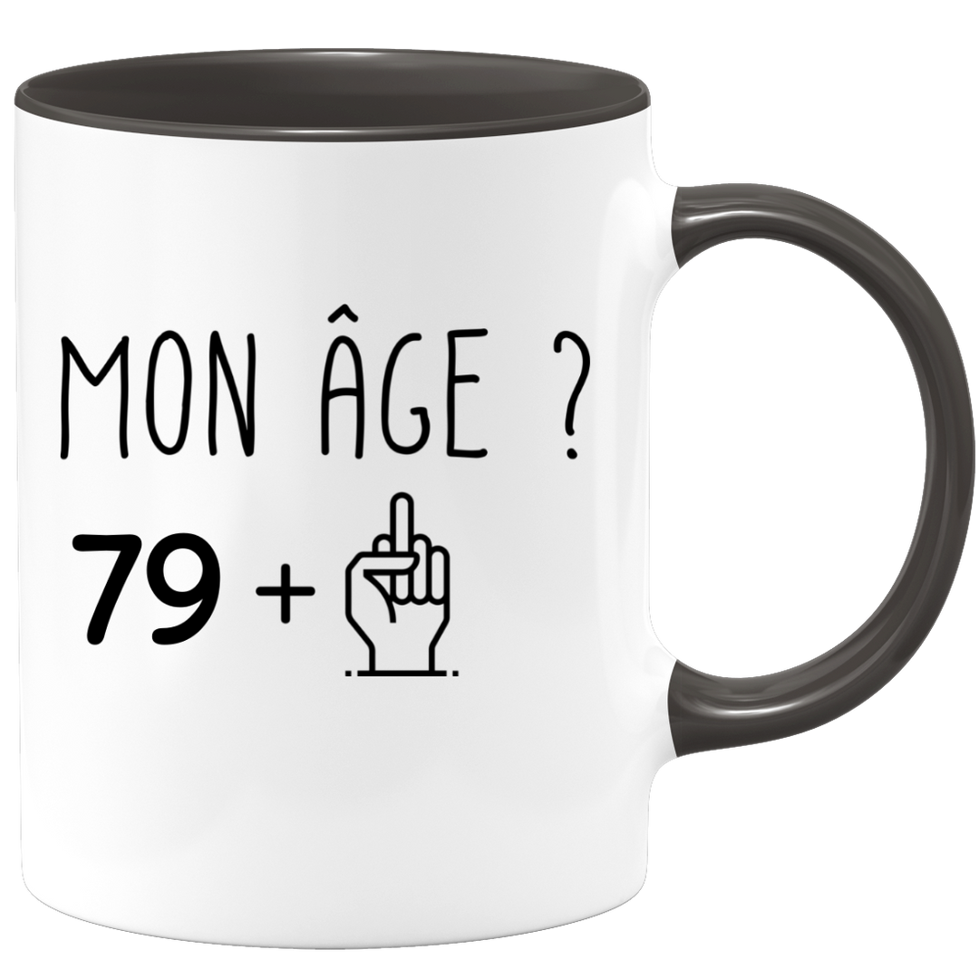 Tasse cadeau d'anniversaire 80 ans avec inscription en allemand Ich Bin Nicht 80 Ich Bin 18 mit 62 Jahren Erfahrung | Cadeau d'anniversaire
