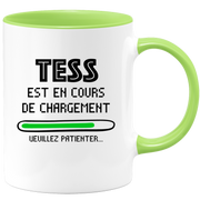 quotedazur - Mug Tess Est En Cours De Chargement Veuillez Patienter - Cadeau Tess Prénom Femme Personnalisé - Cadeau Annniversaire Noël Adolescent Collègue