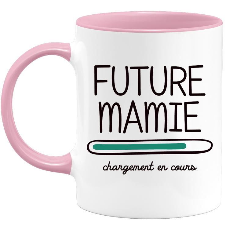 quotedazur - Mug Future Mamie 2024 Chargement En Cours - Cadeau Future Grand-Mère - Surprise Annonce Grossesse Garçon/Fille Naissance Bébé