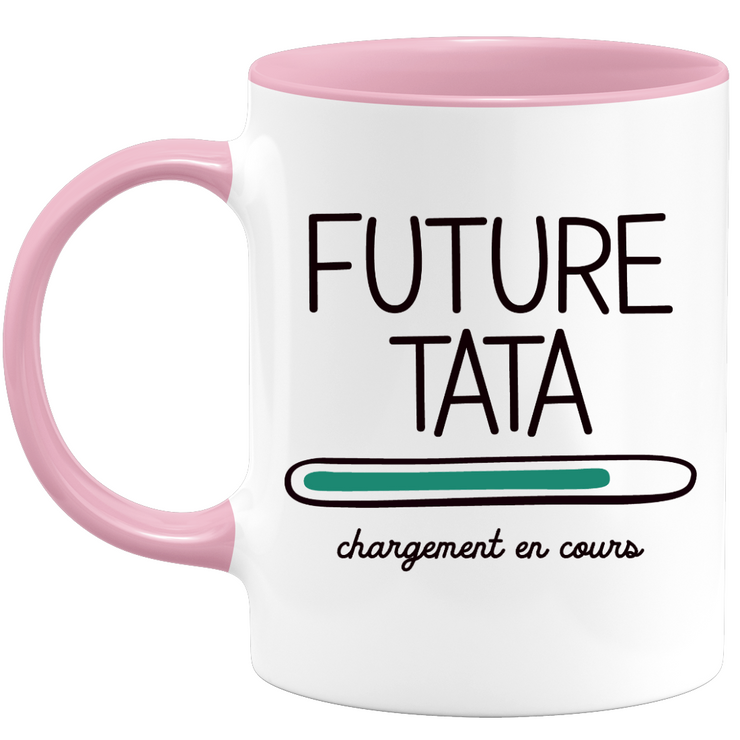 quotedazur - Mug Future Tata 2024 Chargement En Cours - Cadeau Future Tante - Surprise Annonce Grossesse Garçon/Fille Naissance Bébé