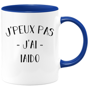 quotedazur - Mug Je Peux Pas J'ai Iaido - Cadeau Humour Sport - Idée Cadeau Original - Tasse Iaido - Idéal Pour Anniversaire Ou Noël