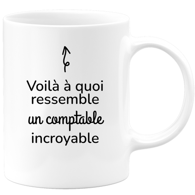 quotedazur - Mug Voilà à Quoi Ressemble Un Comptable Incroyable - Cadeau Comptable - Idée Cadeau Anniversaire - Idée Pour Une Attention Originale Comptable