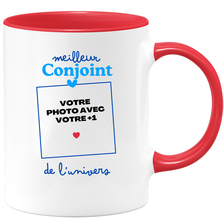 Mug Meilleur Conjoint de l'univers - Mug personnalisé avec photo couple