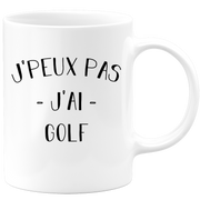 quotedazur - Mug Je Peux Pas J'ai Golf - Cadeau Humour Sport - Idée Cadeau Original - Tasse Golf - Idéal Pour Anniversaire Ou Noël