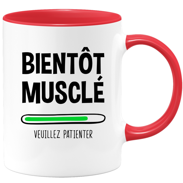 Muscle soon mug please wait - sport bodybuilding humor gift
