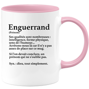 quotedazur - Mug Définition Prénom Enguerrand Dieu Tout Simplement - Cadeau Humour Prénom - Idée Cadeau Famille Saint Valentin - Tasse Prénom Enguerrand