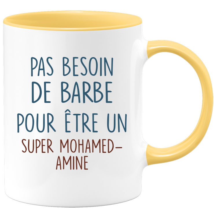 Mug pas besoin de barbe pour être un super Mohamed-Amine