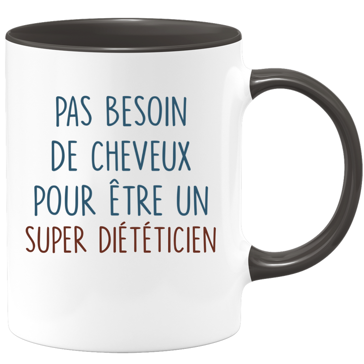 Mug pas besoin de cheveux pour être un super Diététicien