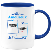 Mug Meilleur Amoureux de l'univers - Mug personnalisé avec 2 photos couple