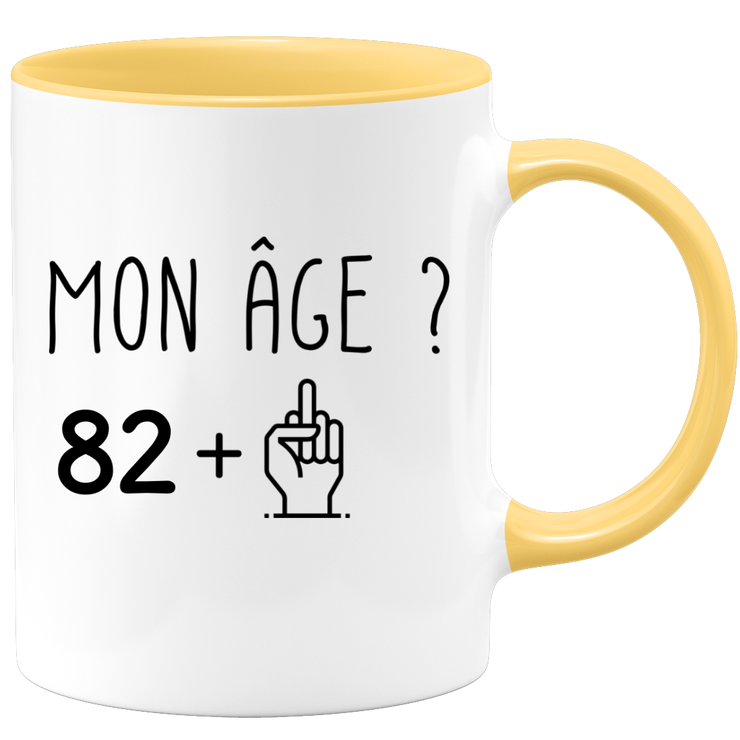 quotedazur - Mug Idée Cadeau 83 ans Homme Femme - Cadeau Anniversaire 83 Ans - Idée Cadeau Original, Humour, Drôle, Rigolo, Fun - Mug Tasse Café Thé Pas Cher