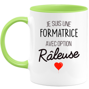 quotedazur - Mug Je Suis Une Formatrice Avec Option Râleuse - Cadeau Idéal Pour Formatrice - Cadeau Personnalisé Pour Femme - Cadeau Original Pour Anniversaire Ou Noël