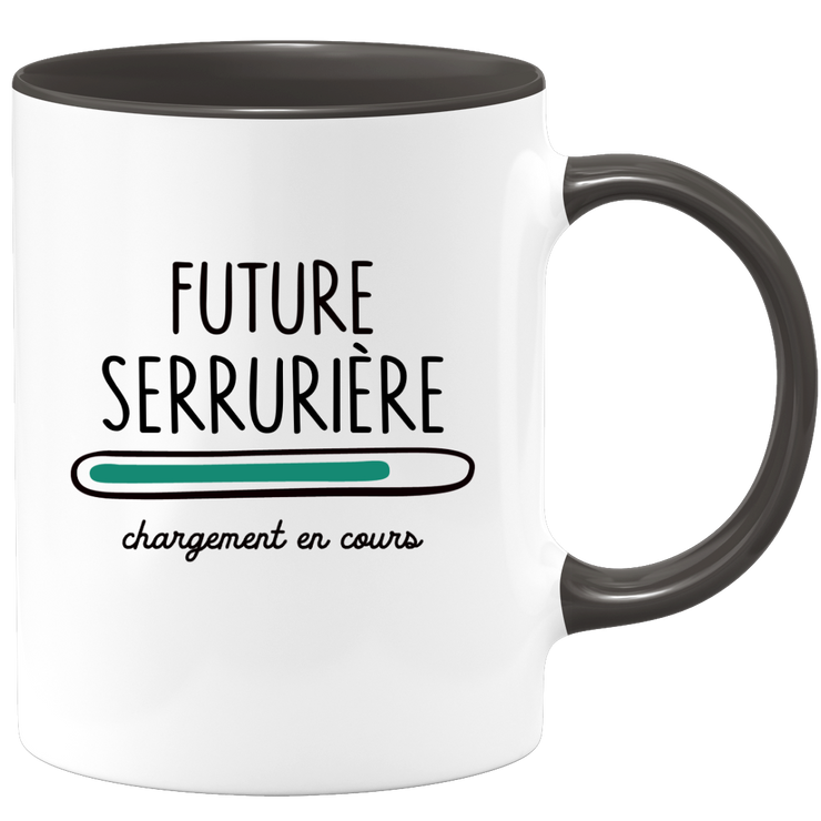 quotedazur - Mug Future Serruriere Chargement En Cours - Cadeau Humour Promotion Travail - Idée Cadeau Départ Collègue - Tasse Chef Serruriere - Idéal Pour Noël Au Bureau