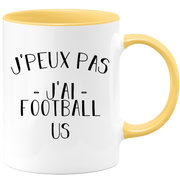 quotedazur - Mug Je Peux Pas J'ai Football us - Cadeau Humour Sport - Idée Cadeau Original - Tasse Football us - Idéal Pour Anniversaire Ou Noël