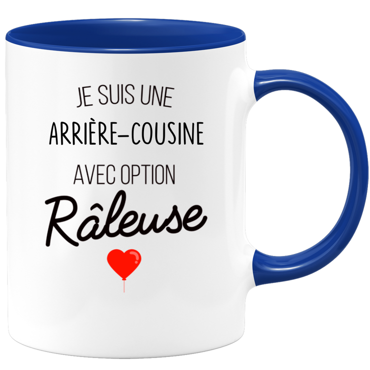 quotedazur - Mug Je Suis Une Arrière-Cousine Avec Option Râleuse - Cadeau Idéal Pour Arrière-Cousine - Cadeau Personnalisé Pour Femme - Cadeau Original Pour Anniversaire Ou Noël