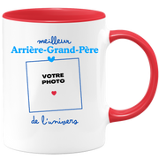 Mug Meilleur Arrière-grand-père de l'univers - Mug personnalisé avec photo famille