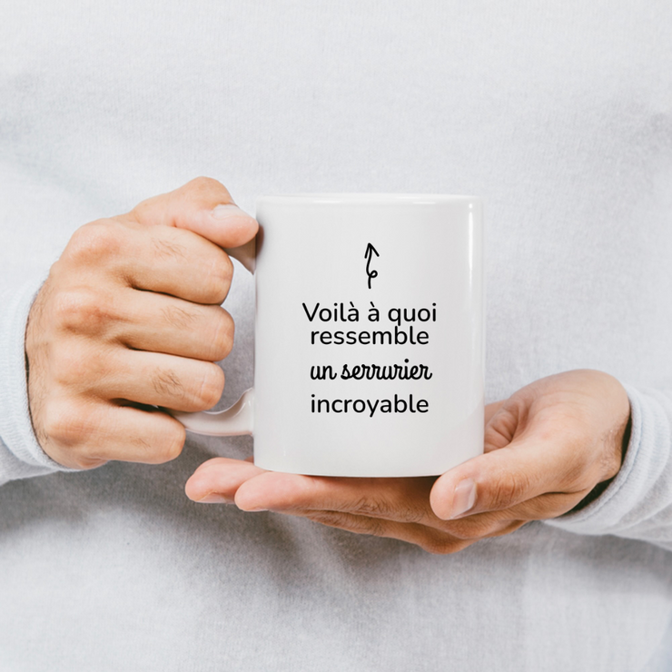 quotedazur - Mug Voilà à Quoi Ressemble Un Serrurier Incroyable - Cadeau Serrurier - Idée Cadeau Anniversaire - Idée Pour Une Attention Originale Serrurier