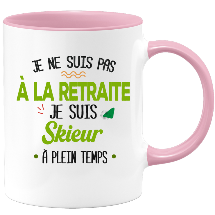 quotedazur - Mug Retraite Je Suis Skieur - Cadeau Humour Sport - Idée Cadeau Retraite Original Ski - Tasse Skieur - Départ Retraite Anniversaire Ou Noël