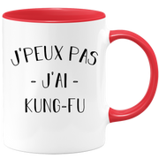 quotedazur - Mug Je Peux Pas J'ai Kung fu - Cadeau Humour Sport - Idée Cadeau Original - Tasse Kung fu - Idéal Pour Anniversaire Ou Noël