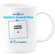 Mug Meilleur Arrière-grand-père de l'univers - Mug personnalisé avec photo famille