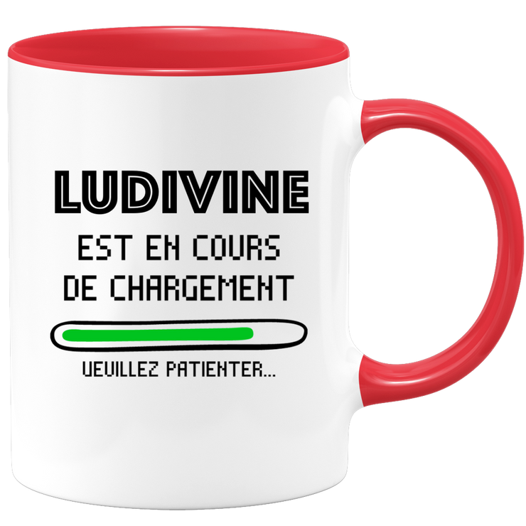 quotedazur - Mug Ludivine Est En Cours De Chargement Veuillez Patienter - Cadeau Ludivine Prénom Femme Personnalisé - Cadeau Annniversaire Noël Adolescent Collègue