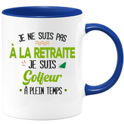 quotedazur - Mug Retraite Je Suis Golfeur - Cadeau Humour Sport - Idée Cadeau Retraite Original Golf - Tasse Golfeur - Départ Retraite Anniversaire Ou Noël