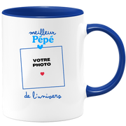 Mug Meilleur Pépé de l'univers - Mug personnalisé avec photo famille