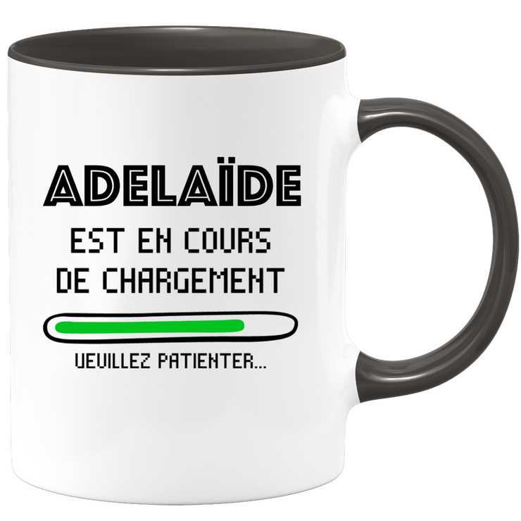 quotedazur - Mug Adelaïde Est En Cours De Chargement Veuillez Patienter - Cadeau Adelaïde Prénom Femme Personnalisé - Cadeau Annniversaire Noël Adolescent Collègue