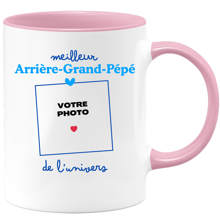 Mug Meilleur Arrière-grand-pépé de l'univers - Mug personnalisé avec photo famille