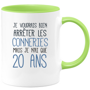 Funny funny 20th birthday mug - 20th birthday gift mug Man Woman Humor Original