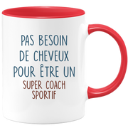 Mug pas besoin de cheveux pour être un super Coach Sportif