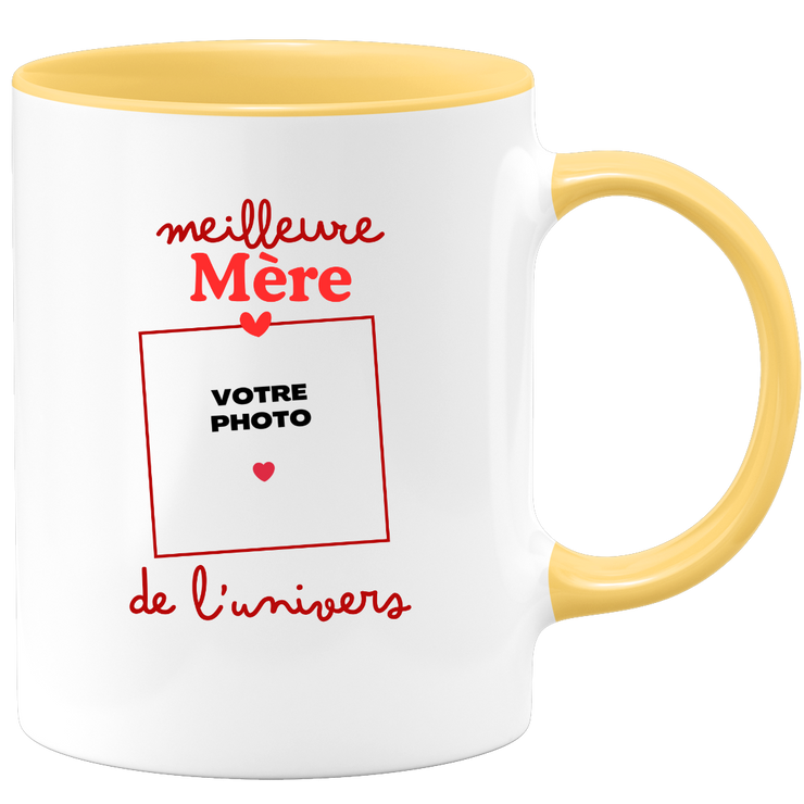 Mug Meilleure Mère de l'univers - Mug personnalisé avec photo famille