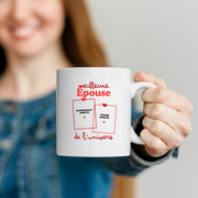 Mug Meilleure Épouse de l'univers - Mug personnalisé avec 2 photos famille