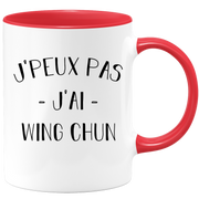 quotedazur - Mug Je Peux Pas J'ai Wing chun - Cadeau Humour Sport - Idée Cadeau Original - Tasse Wing chun - Idéal Pour Anniversaire Ou Noël