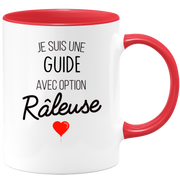 quotedazur - Mug Je Suis Une Guide Avec Option Râleuse - Cadeau Idéal Pour Guide - Cadeau Personnalisé Pour Femme - Cadeau Original Pour Anniversaire Ou Noël