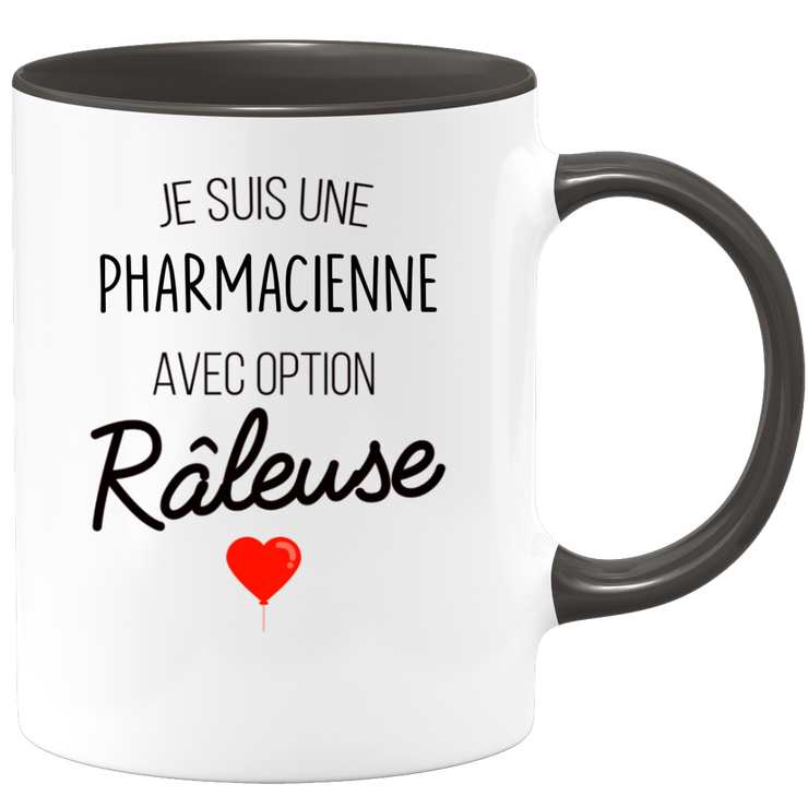 quotedazur - Mug Je Suis Une Pharmacienne Avec Option Râleuse - Cadeau Idéal Pour Pharmacienne - Cadeau Personnalisé Pour Femme - Cadeau Original Pour Anniversaire Ou Noël