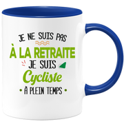 quotedazur - Mug Retraite Je Suis Cycliste - Cadeau Humour Sport - Idée Cadeau Retraite Original Vélo - Tasse Cycliste - Départ Retraite Anniversaire Ou Noël