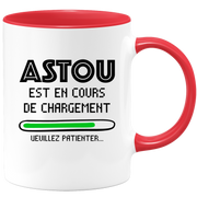 quotedazur - Mug Astou Est En Cours De Chargement Veuillez Patienter - Cadeau Astou Prénom Femme Personnalisé - Cadeau Annniversaire Noël Adolescent Collègue