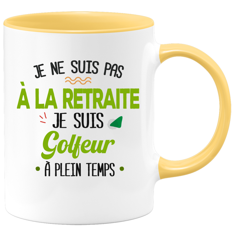 quotedazur - Mug Retraite Je Suis Golfeur - Cadeau Humour Sport - Idée Cadeau Retraite Original Golf - Tasse Golfeur - Départ Retraite Anniversaire Ou Noël