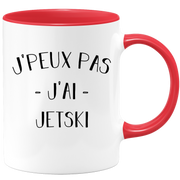 quotedazur - Mug Je Peux Pas J'ai Jetski - Cadeau Humour Sport - Idée Cadeau Original - Tasse Jetski - Idéal Pour Anniversaire Ou Noël