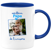 Mug Meilleur papa de l'univers - Mug personnalisé avec photo famille