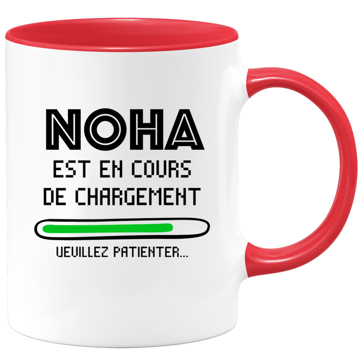 quotedazur - Mug Noha Est En Cours De Chargement Veuillez Patienter - Cadeau Noha Prénom Homme Personnalisé - Cadeau Annniversaire Noël Adolescent Collègue