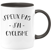 quotedazur - Mug Je Peux Pas J'ai Cyclisme - Cadeau Humour Sport - Idée Cadeau Original - Tasse Cyclisme - Idéal Pour Anniversaire Ou Noël