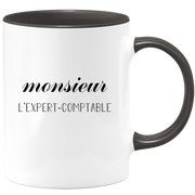 quotedazur - Mug Monsieur Le Expert comptable - Cadeau Humour Métier Travail  - Idée Cadeau Expert comptable Pot De Départ Chef Mutation - Tasse Cadeau Retraite Noël Au Bureau