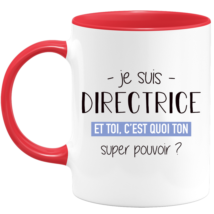 Super power director mug - funny humor director woman gift ideal for birthday