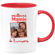 Mug Meilleure mamie de l'univers - Mug personnalisé avec photo famille