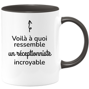 quotedazur - Mug Voilà à Quoi Ressemble Un Réceptionniste Incroyable - Cadeau Réceptionniste - Idée Cadeau Anniversaire - Idée Pour Une Attention Originale Réceptionniste