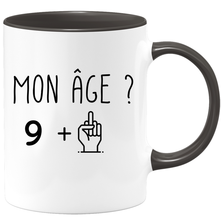 quotedazur - Mug Idée Cadeau 10 ans Homme Femme - Cadeau Anniversaire 10 Ans - Idée Cadeau Original, Humour, Drôle, Rigolo, Fun - Mug Tasse Café Thé Pas Cher